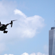 A drone practicing for the National Drone Racing Championships on Governors Island